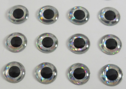 3D Silmä 3mm Hopea 50kpl 1